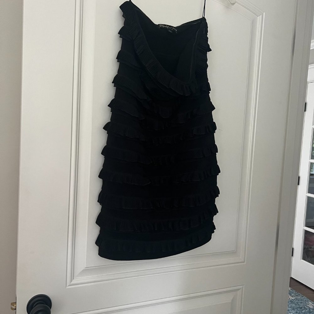 Layered Stunning Black Strapless Dress
